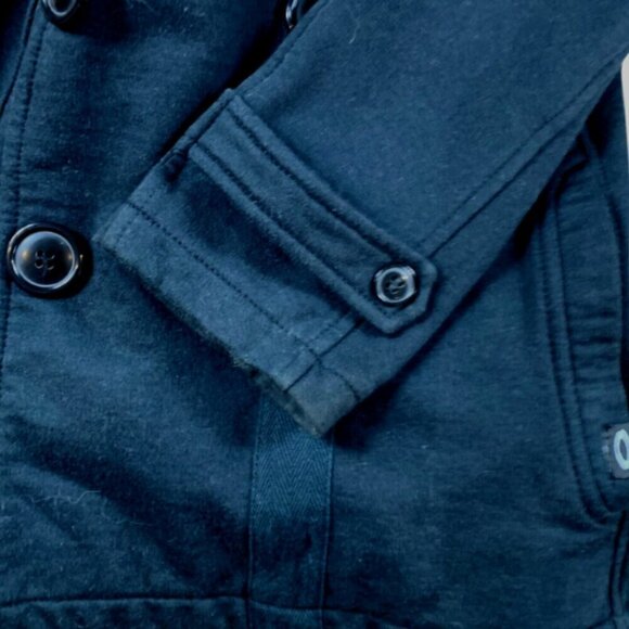 Oakley Double Breasted Jacket Stretch Cotton Blend Jacket Sz S Black #331C - Picture 7 of 10